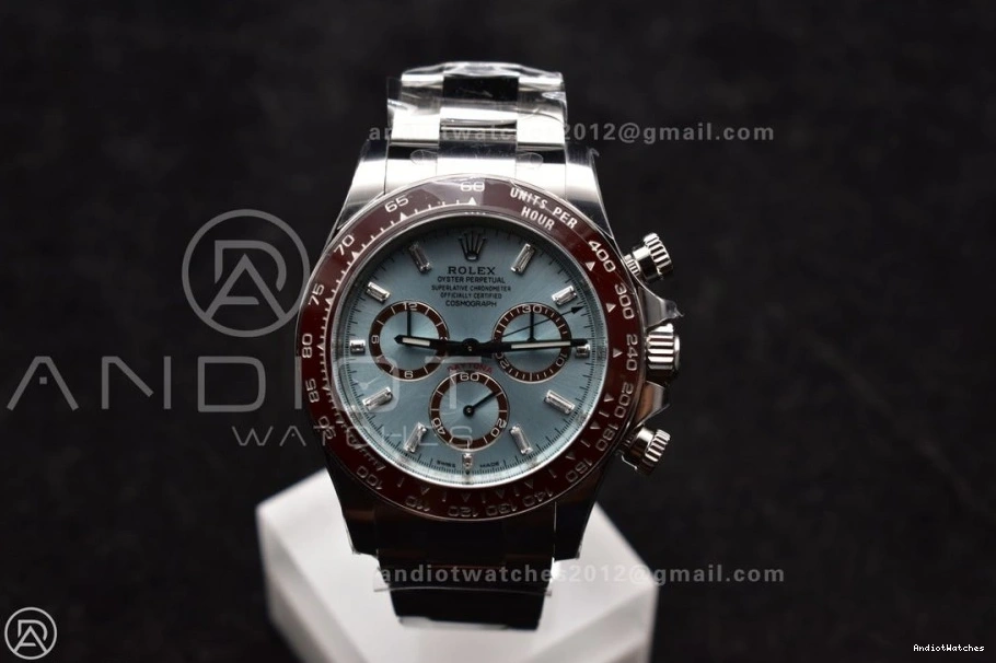 Super Sticks 904L Asian Markers Clean Ice Dial 789 on 126506 Blue Edition Bracelet Daytona 904L SS SS 1:1 Clone Best Bold 0423